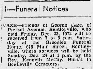 George Cave obit